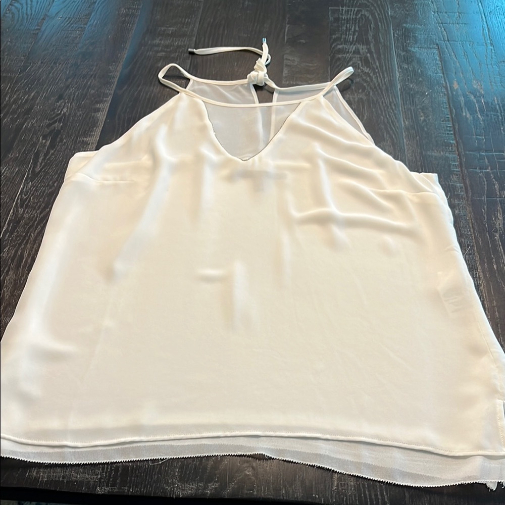 White House Black Market Asymmetrical Backless Camisole